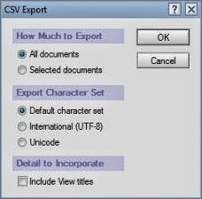 CSV Export in Lotus Notes