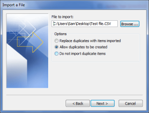 Import CSV to Outlook-4